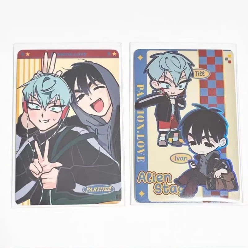 Alien Stage Photocard Anime Character Collectible Card Passion Love Theme For Anime Fans Collection Room Decoration Display view 4