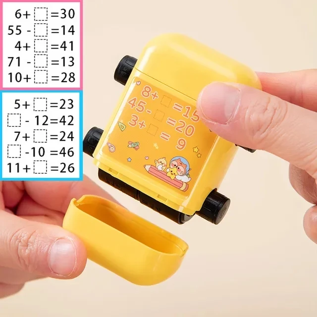 Imagem -05 - Adição Subtração e Multiplicação Divisão Carimbo Rolo de Matemática tipo Digital Operação Matemática Alunos Professor