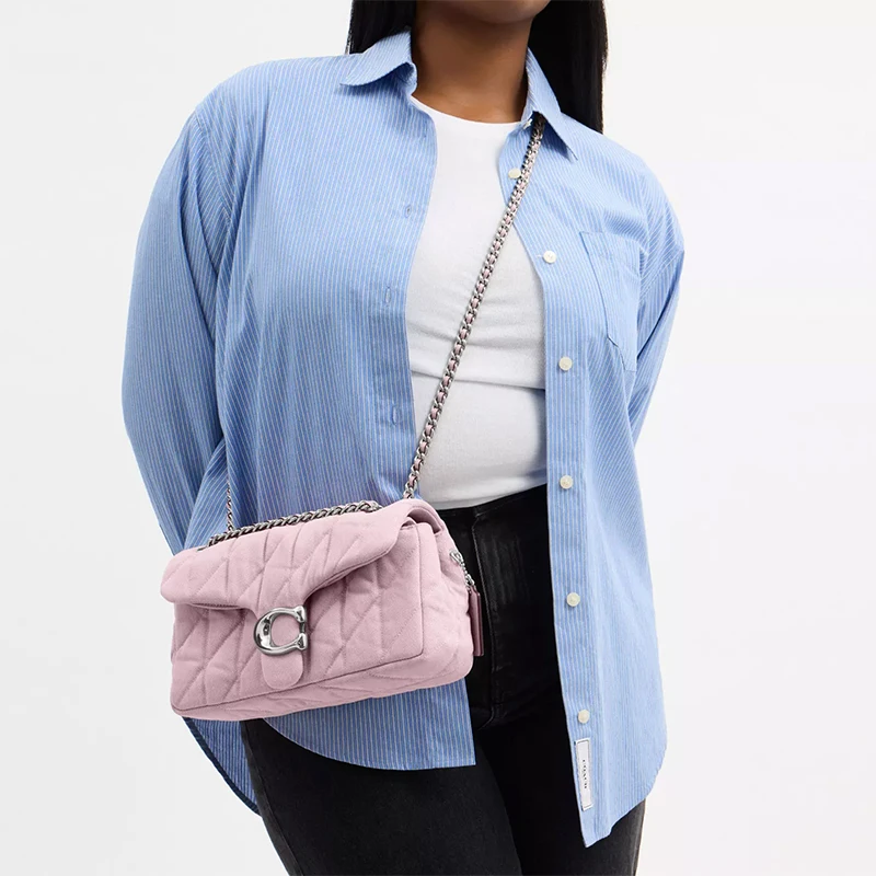 COACH Tabby Leather Crossbody Bag, Shoulder Bag Medium Women's Light Pink CBG31-LHY24