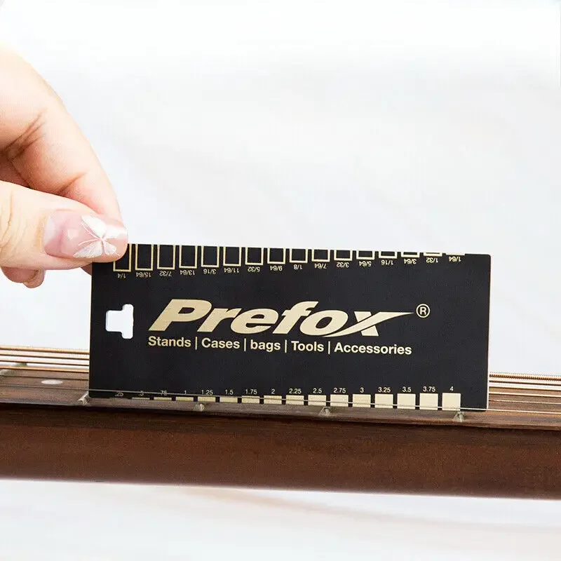 

Линейка для измерения расстояния гитарной струны, классическая электрогитара, гаечный ключ для настройки шеи, штангенциркуль для высоты бас-струн, линейка