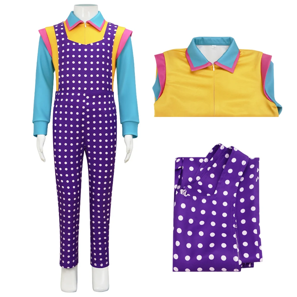 

Kids Eleven ​Cosplay Children Costume TV ST5 Roleplay Fantasia Clothing Overalls Long Sleeves Shirts Tops Halloween Party Suits