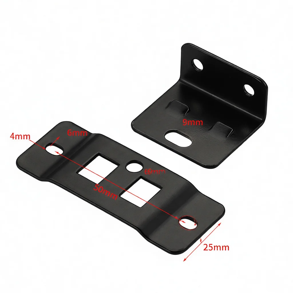 Shelf Bracket Two In One Corner Code Cabinet Furniture Hardware Connector Cold Rolled Steel Fastener Board Support Modern Design