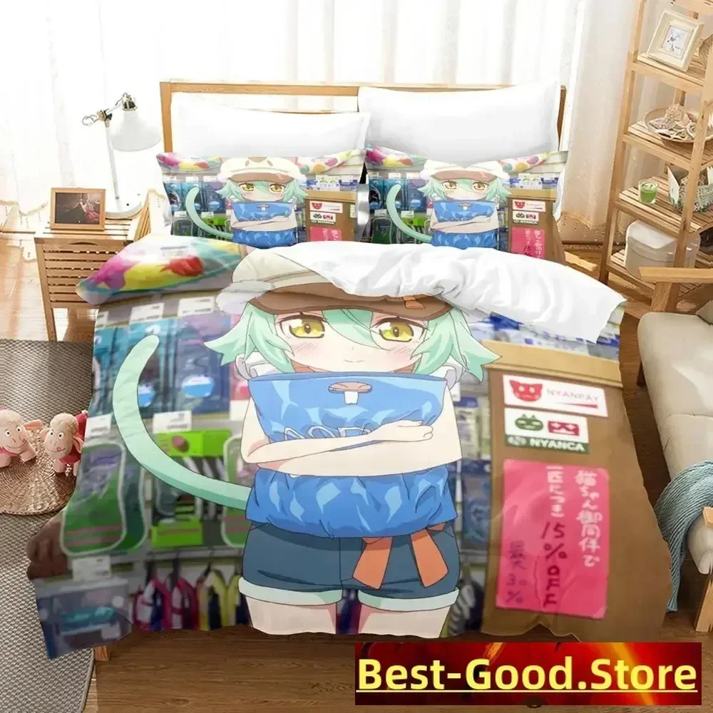 

New NEKOPARA OVA Bedding Set Duvet Cover Sheet Printed Bed Set Pillowcase Bed Full Queen King Size Comforter Bedroom