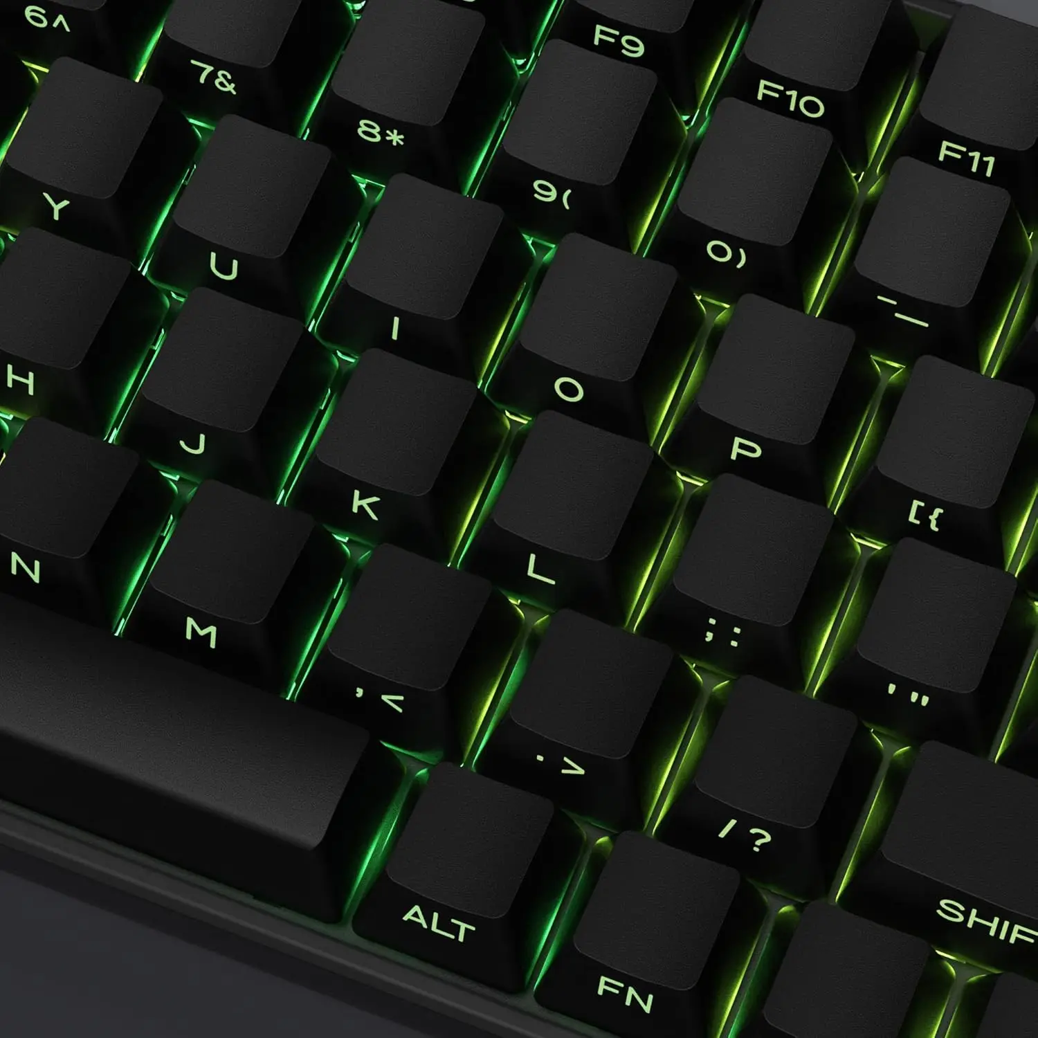 أغطية مفاتيح PBT سوداء، مجموعة مكونة من 135 مفتاحًا، محيط OEM، إصدار فانتوم بسيط، مناسب للوحة مفاتيح Cherry Gaming MX Switch.