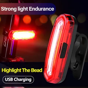 USB Rechargeable Led Bicycle Taillight, Red Light, Rear Light Bicycle, Cycling Warning Lamp, MTB, Mountain Bicycle 10 main sales LED light for bicycle - №10