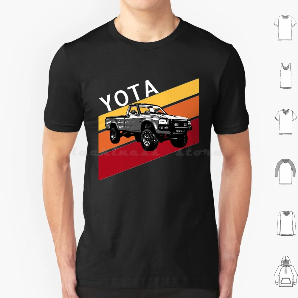 Retro Yota 2 T Shirt Cotton Men Women Diy Print Tacoma Truck 4X4 Trd Off Road Tundra Tacoma 4Runner Offroad Yota Truck Land