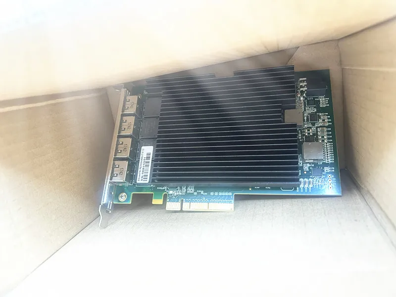 For SiIicom PE310G4I40EU-T PE310G4I40EU X540-T4 Four Port 10 Gigabit Ethernet Card Supporting Diskless Operation 01KM586