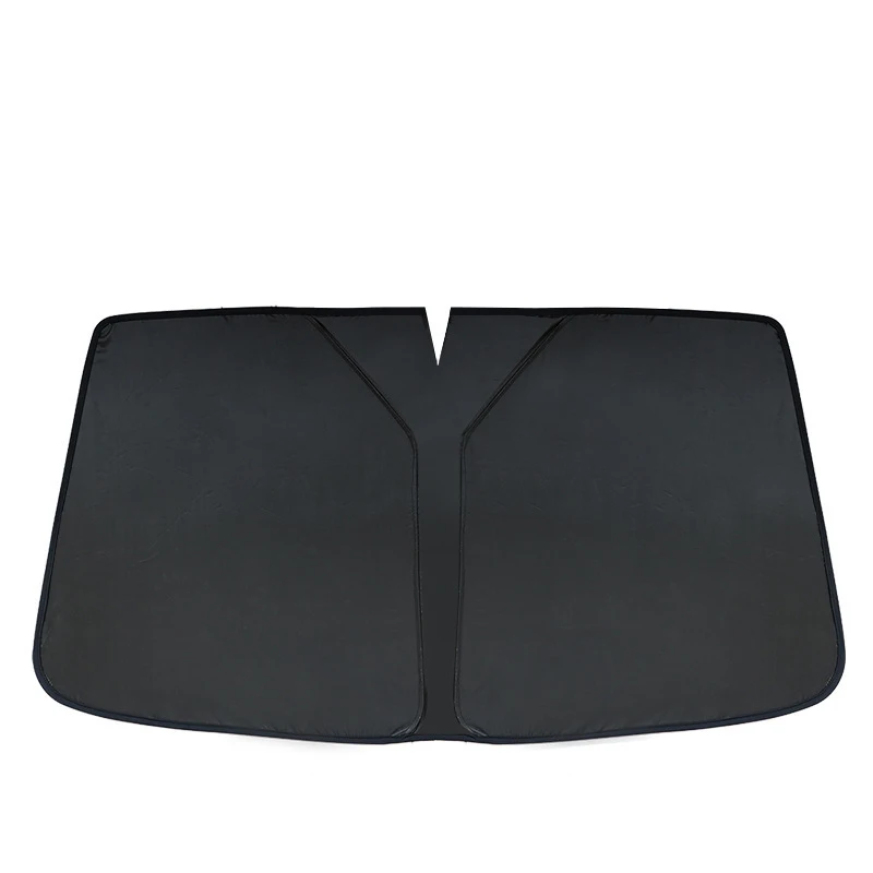 

Titanium Silver Thickened Car Front Windshield Sun Shade, Foldable UV Heat Insulation Sun Visor, Universal Sunscreen Shield for