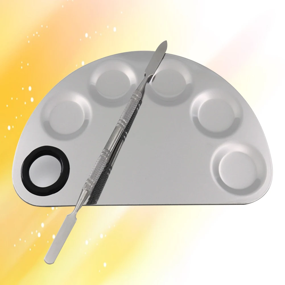 

Stainless Steel Painting Palette Tool Durable Rustproof Watercolor for Artists Students Color Tray Art Paint Drawing