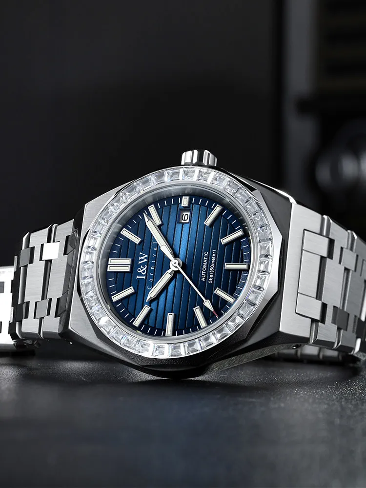 Carnival Brand High-End Series Imported Movement Automatic Mechanical Watch Men Steel Sports Waterproof Sapphire Luxury Watches