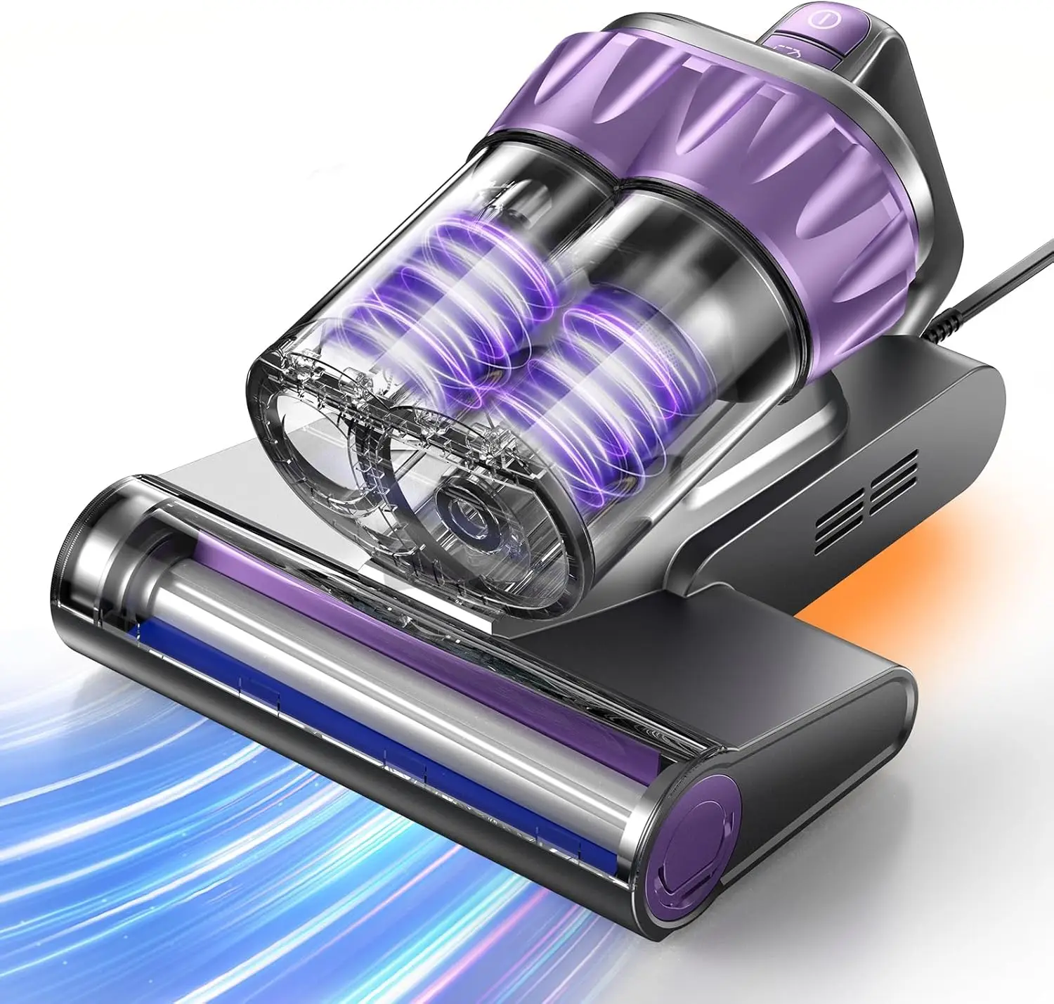 

Пылесос для матрасов 18Kpa UV-C с функцией 150-кратной очистки ° Тепловая обработка, HEPA-фильтр и ультразвук для глубокой очистки кроватей и диванов