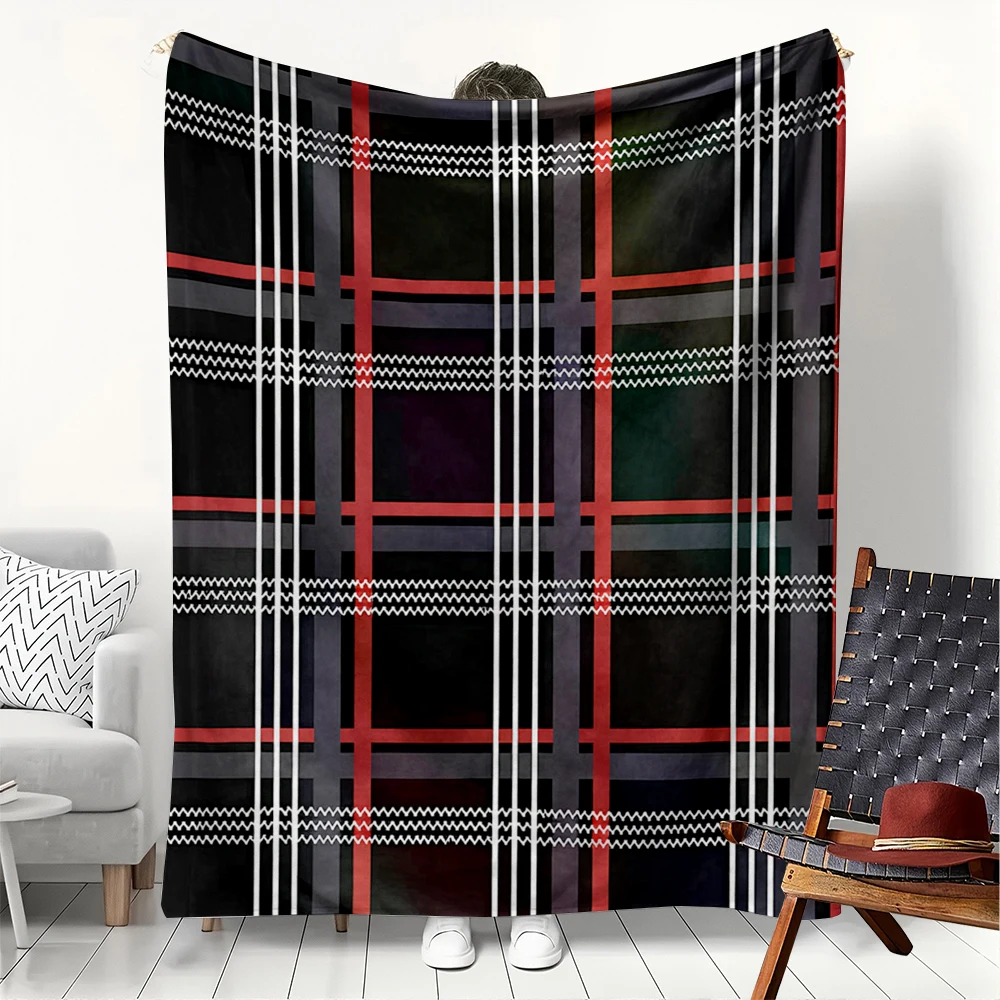 1PC Blanket GTI Tartan Plaid Print Flannel Thin blankets for Home Car Naps Camping Festival gift Perfect gifts four season use