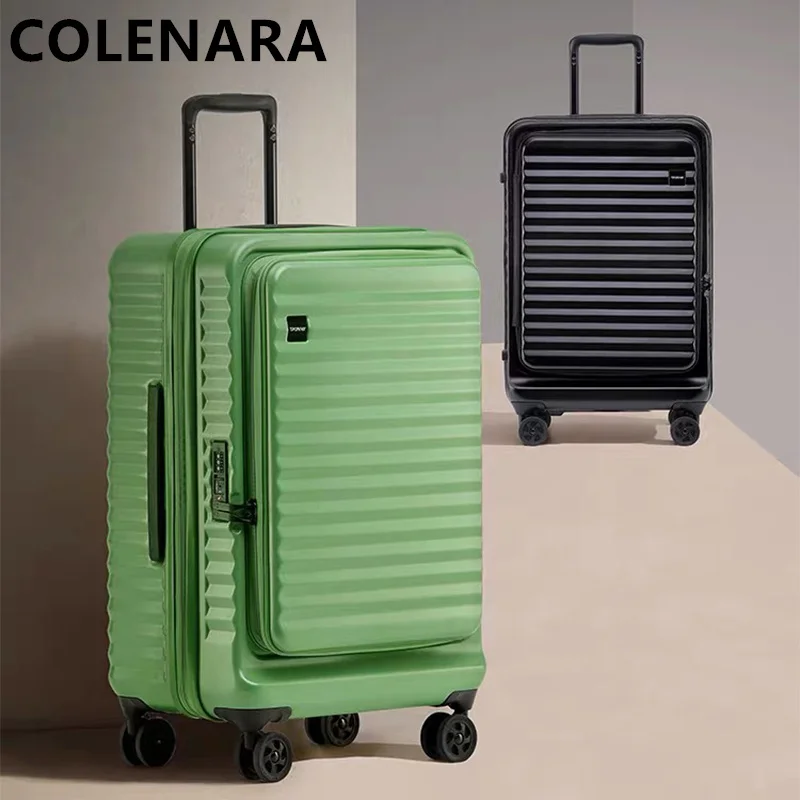 

Чемодан COLENARA 20/24/28 дюймов, вместительный, на колесиках, из поликарбоната, для ручной клади, студенческий, с кодовым замком, дорожный чемодан-тележка