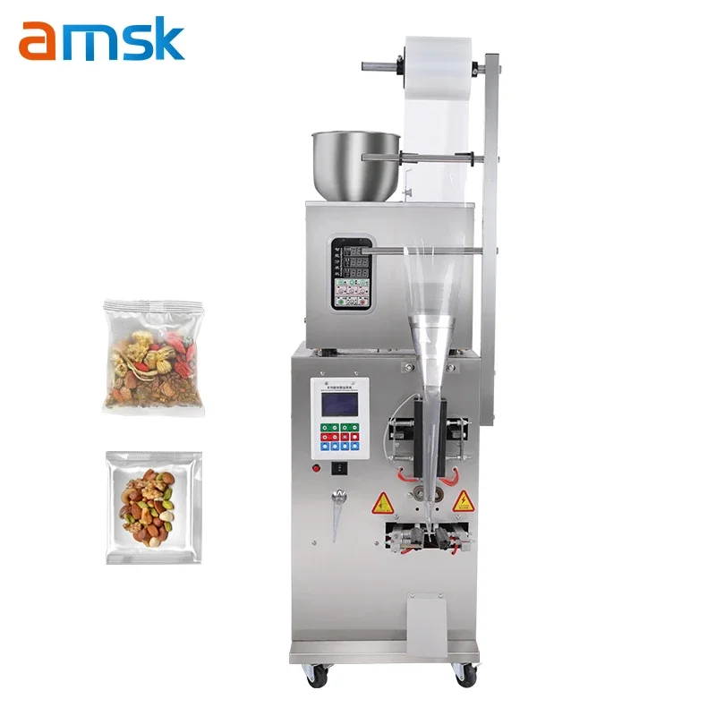 1-50g 3 side Automatic  Factory powder & grain Tea Bag Filling Machine  Weighing  & Pouch Packaging Machine For Small Business