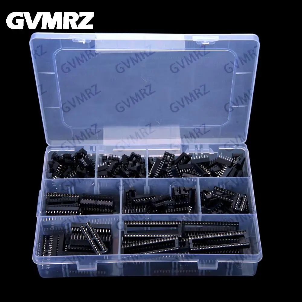 8Values ​​200PCS IC Socket Sample Package 6P 8P 14P 16P 18P 24P 28P 40P