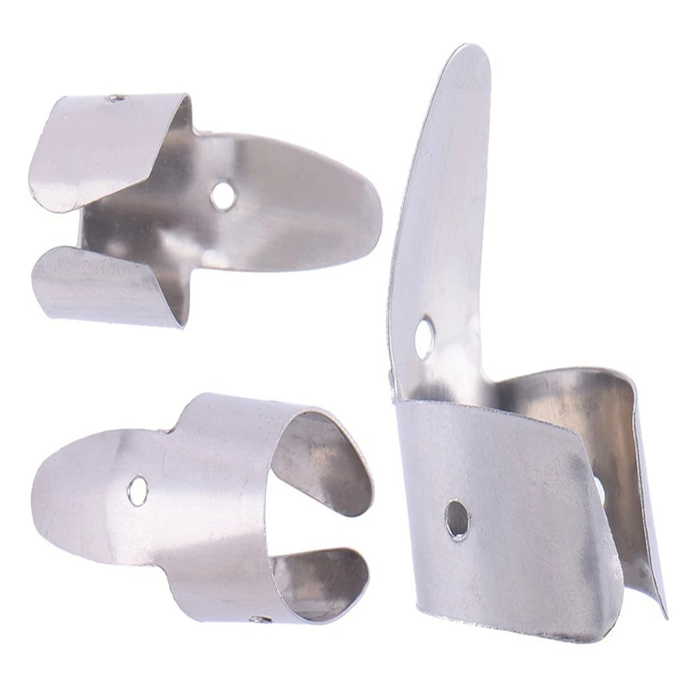 

8 Pcs Professional Guitar Picks Finger Thumb for Electric Stainless Steel String Instrument and