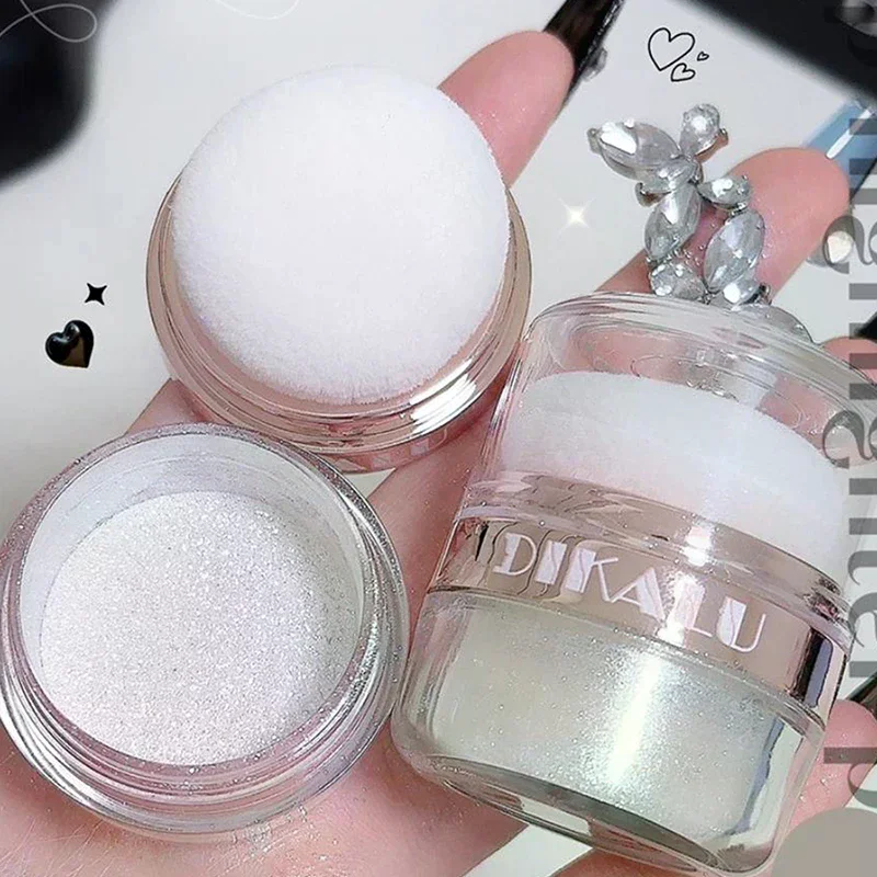 페어리 파우더 하이라이터 패팅 파우더 문라이트 화이트 바디 쉬머링 컨투어 블러쉬 브라이트닝 글리터 루즈 파우더 메이크업