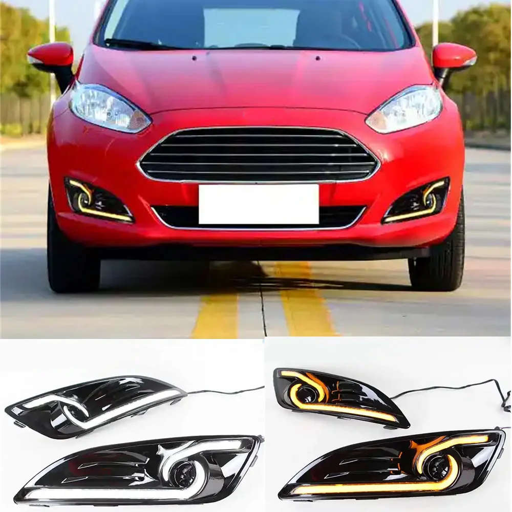 

For Ford Fiesta 2013 2014 2015 2016 Daytime Running Light Led Front Fog Lamp Drl Waterproof Daylight