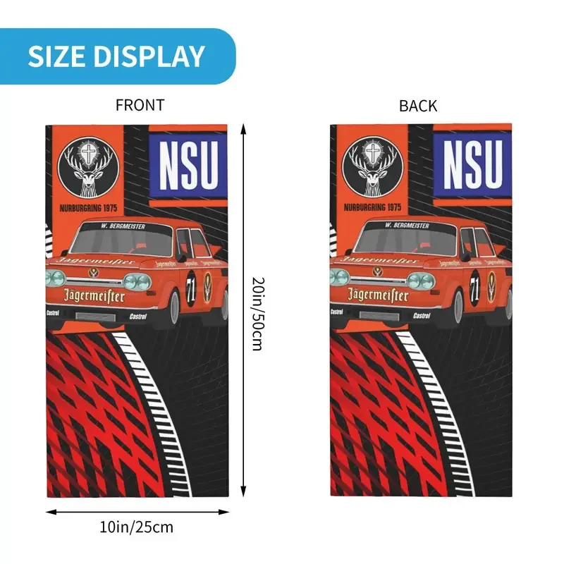 쿨 모토크로스 반다나 넥 커버, 프린트 NSU 페이스 스카프, 다용도 바라클라바 사이클링, 남녀 성인 겨울