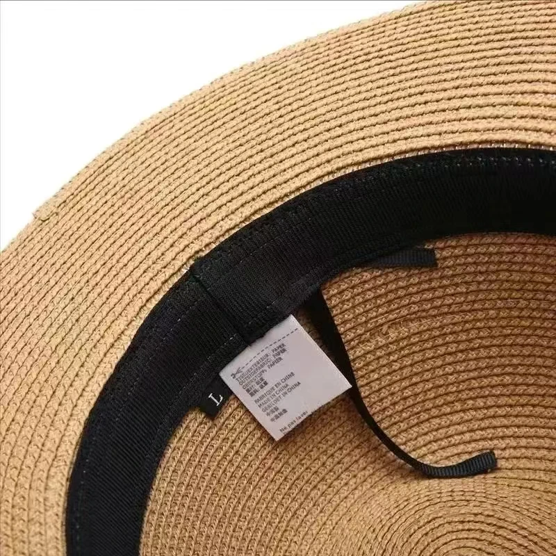 XL Big Head 63CM Summer Beach Woven Sun Hats Men Women Plus Size Jazz UV UPF 50+ Sun Protection Travel Panaman Straw Hats Unisex