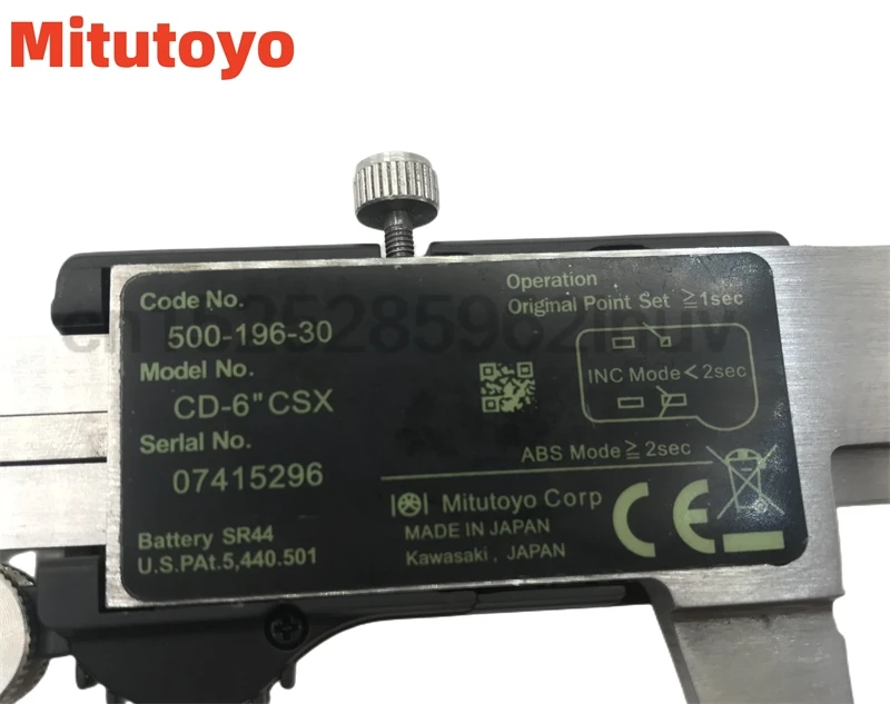 Thước Cặp Du Xích Mitutoyo CNC Màn Hình LCD Kẹp Phanh Kỹ Thuật Số Béc Thước 8Inch 0-150 200 300Mm 500-196-20 kẹp Phanh Đo Lường Điện Tử Dây Thép Không Gỉ