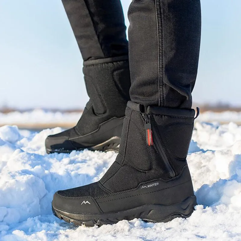 Platform Boots woman Snow Boots Ankle Plush Warm Thicken Winter Shoes Male 2023 New Comfortable Non-slip Outdoor Booties Shoes