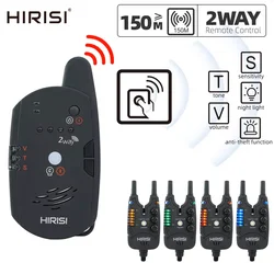 Hirisi S8 Carp Fishing Alarm 1+4 Set Waterproof Bite Alarm 2 Way Remote Control Bite Indicator Fishing Accessories