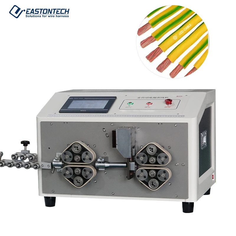 

EW-3025+ Fully Automatic 0.5-25mm2 Cable Cutting And Stripping Machine Sheathed Cable Wire Stripping Machinery