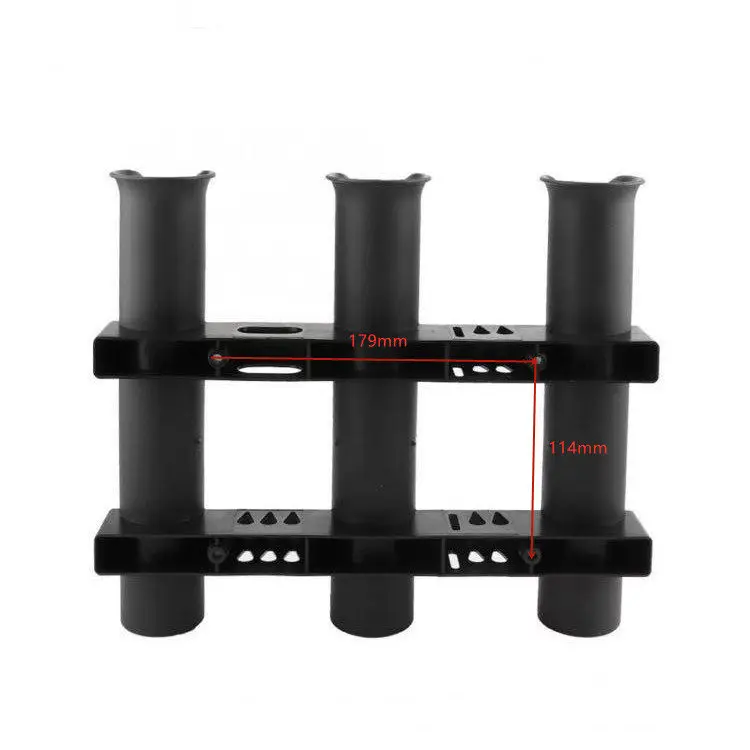 Triple tube plastic fishing rod tube,  bracket, kayak holder, boat fishing bracket, fishing rod