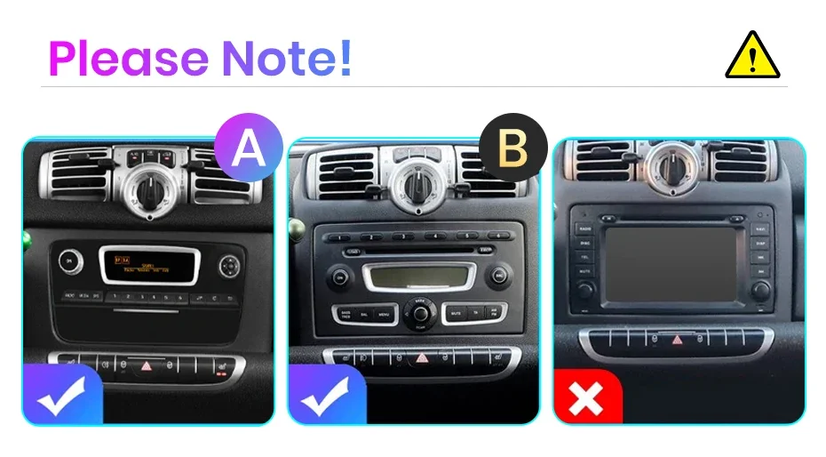 Junsun Wireless CarPlay Android Auto Autoradio für Mercedes Benz Smart Fortwo 451 2005-2015 8-Kern 4G WiFi GPS Navigation SWC RDS Multimedia Player Stereo – Detail 1