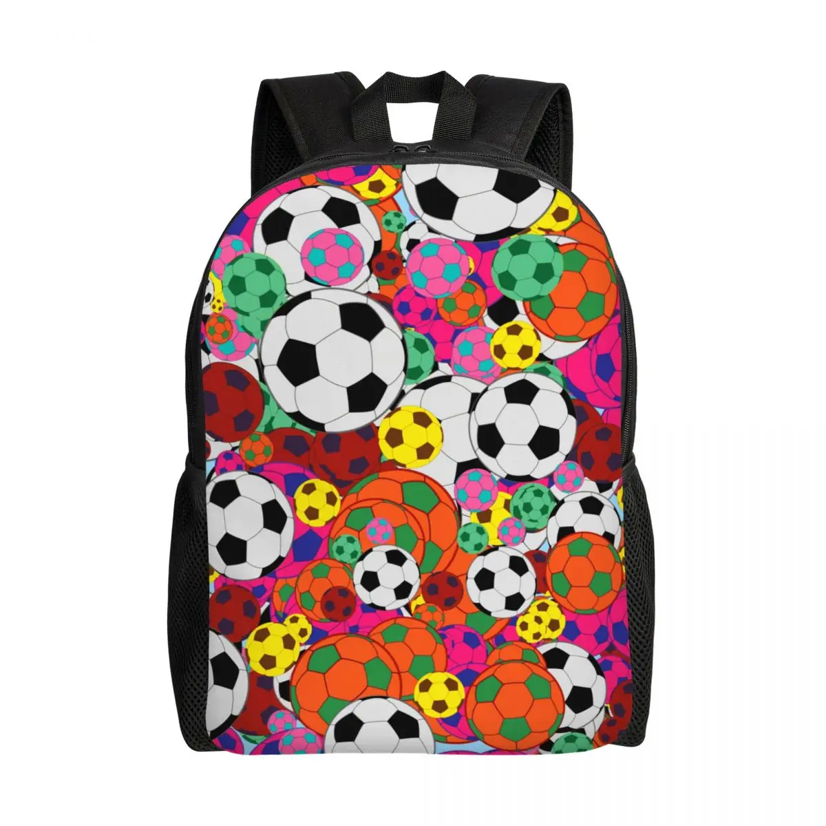 Custom Loving The Game Soccer Laptop Backpack Men Women Casual Bookbag for College School Student Sports Lover Soccer Balls Bags