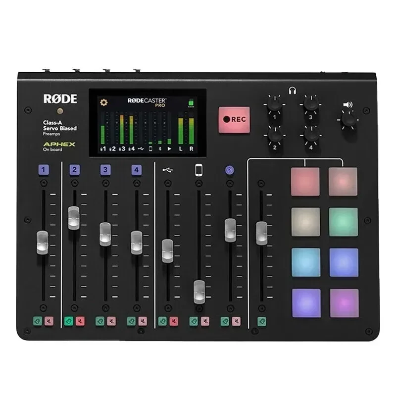 Rode Caster Pro Professional Mixer การ์ดเสียงภายนอกหลายช่อง Live K การบันทึกเพลงมิกเซอร์คอนโซลเสียง