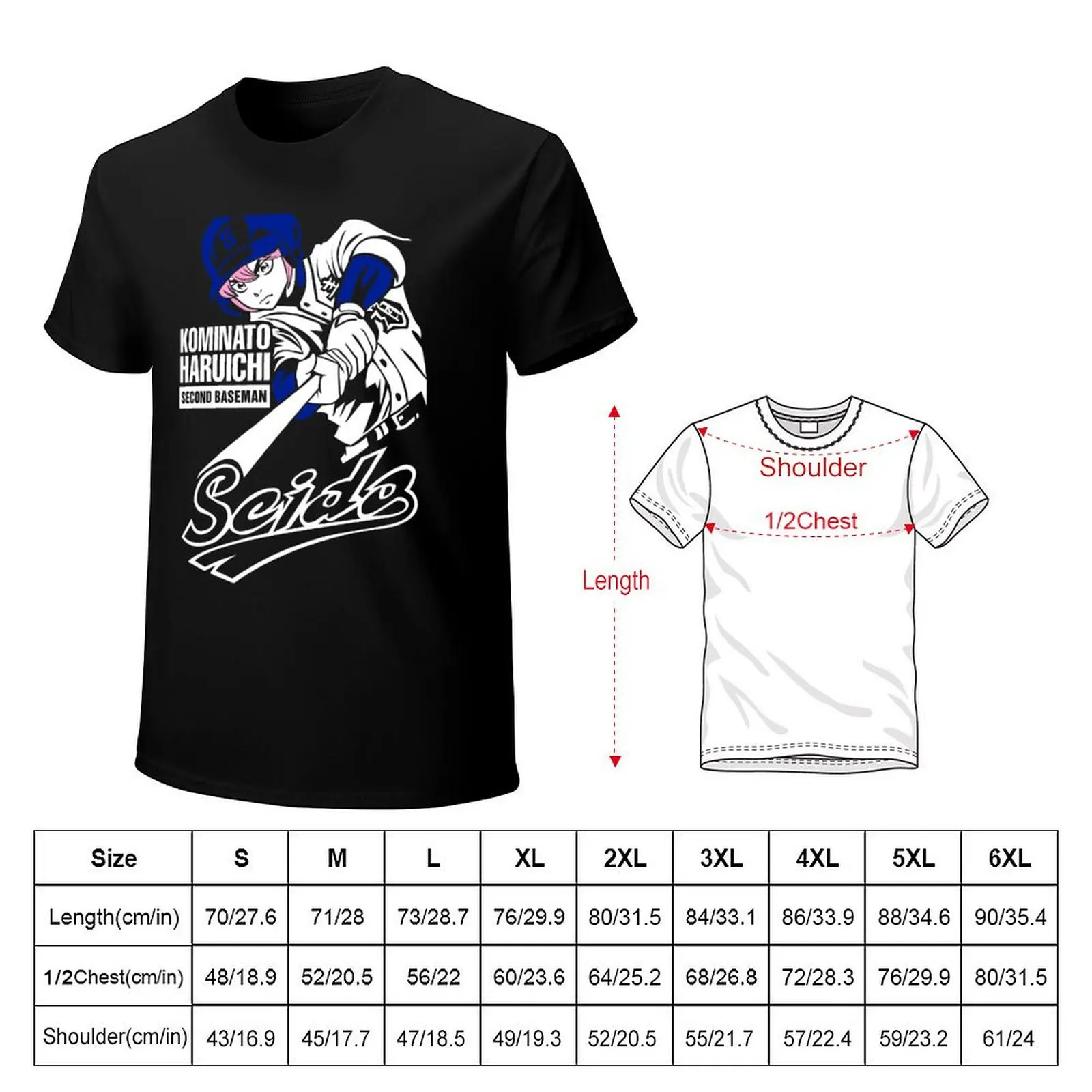 Haruichi Kominato Seido - Dia No Ace - Ace of Diamond T-Shirt Work Style Casual T-Shirt