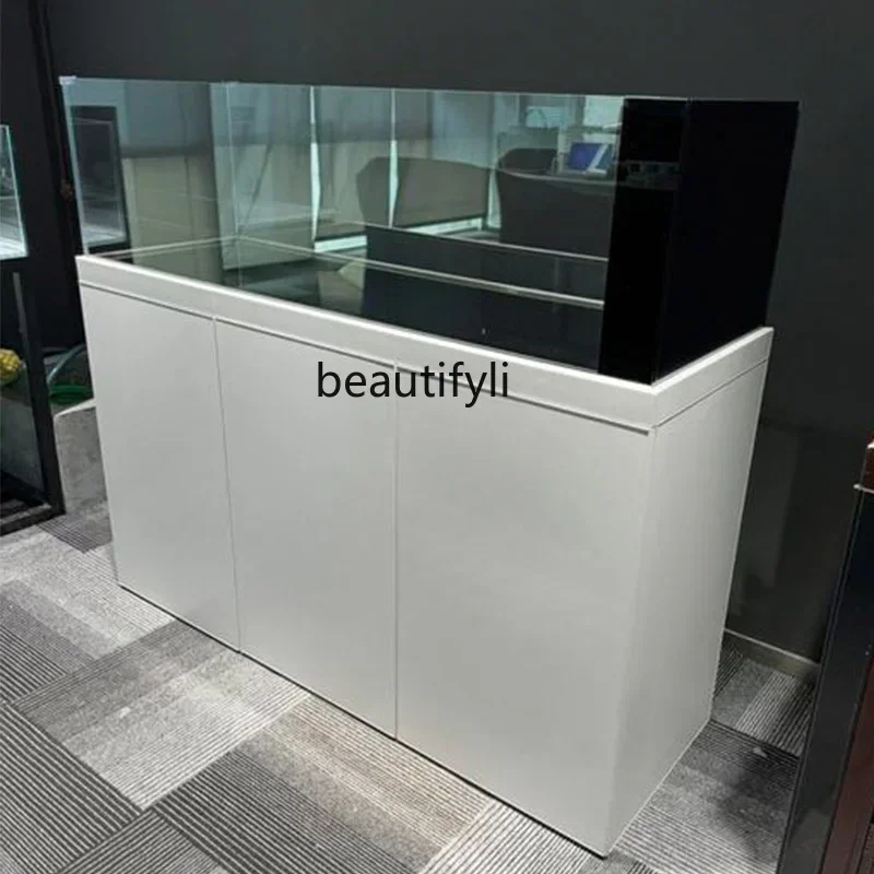 

smt7486 новый Полный набор аквариума с подсветкой в роскошном стиле, профессиональный нижний фильтр, большой поток, резервуар для ландшафтного дизайна, ультра-белый