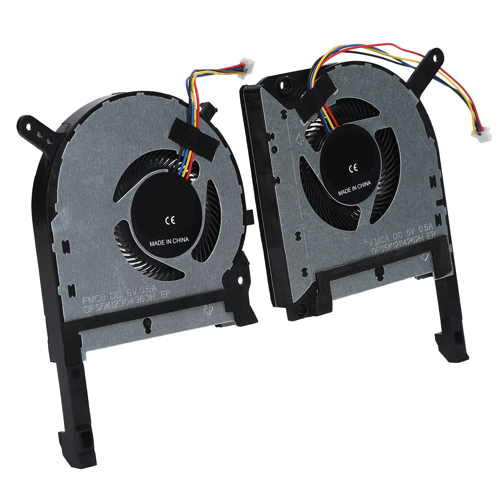 2pcs Laptop CPU GPU Cooling Fans Replacement for ASUS TUF FX505ge FX505gm FX505dt FX705 Gaming Heat Dissipation Overheating Fix