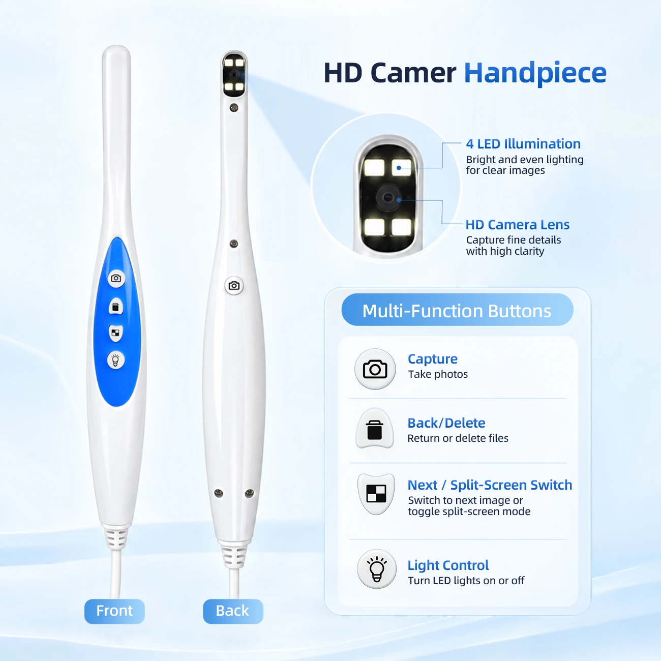 24Inch Touch Screen All-in-One Intraoral Camera Dental HD Oral Endoscope WIFI Imaging Tool Medical Computer System Oral
