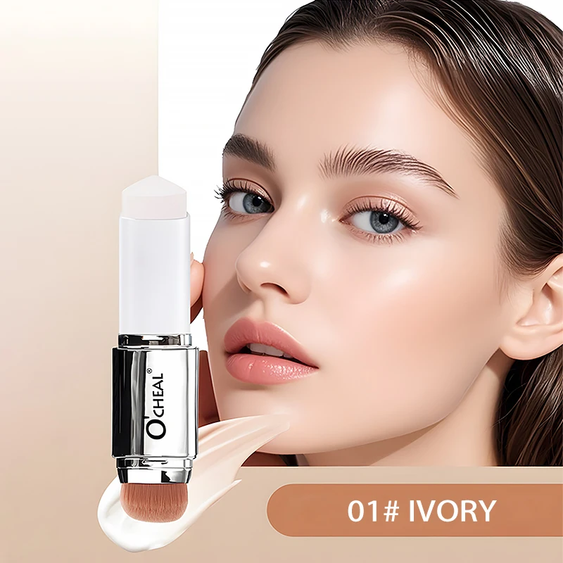 O'CHEAL Temperatuurveranderende Foundation Stick Gezichtsdekking Vlekken Poriën Tweekoppige Gezicht Matte Make-up Foundation Crème