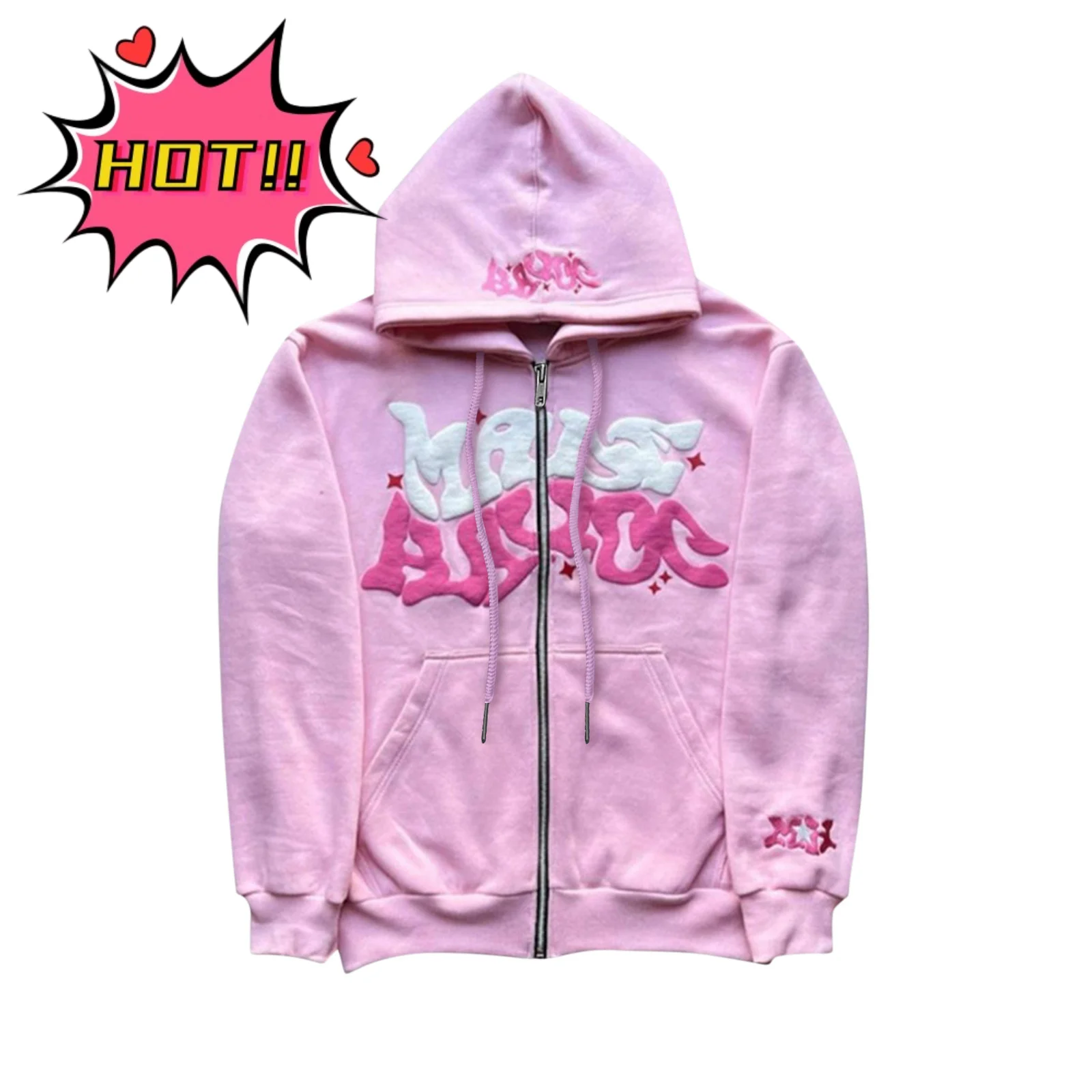 

Street Fashion Offset Print Graphic Hoodie | Retro Y2k Streetwear | Oversized Grunge Aesthetic Zip Up Jacket & Pullover