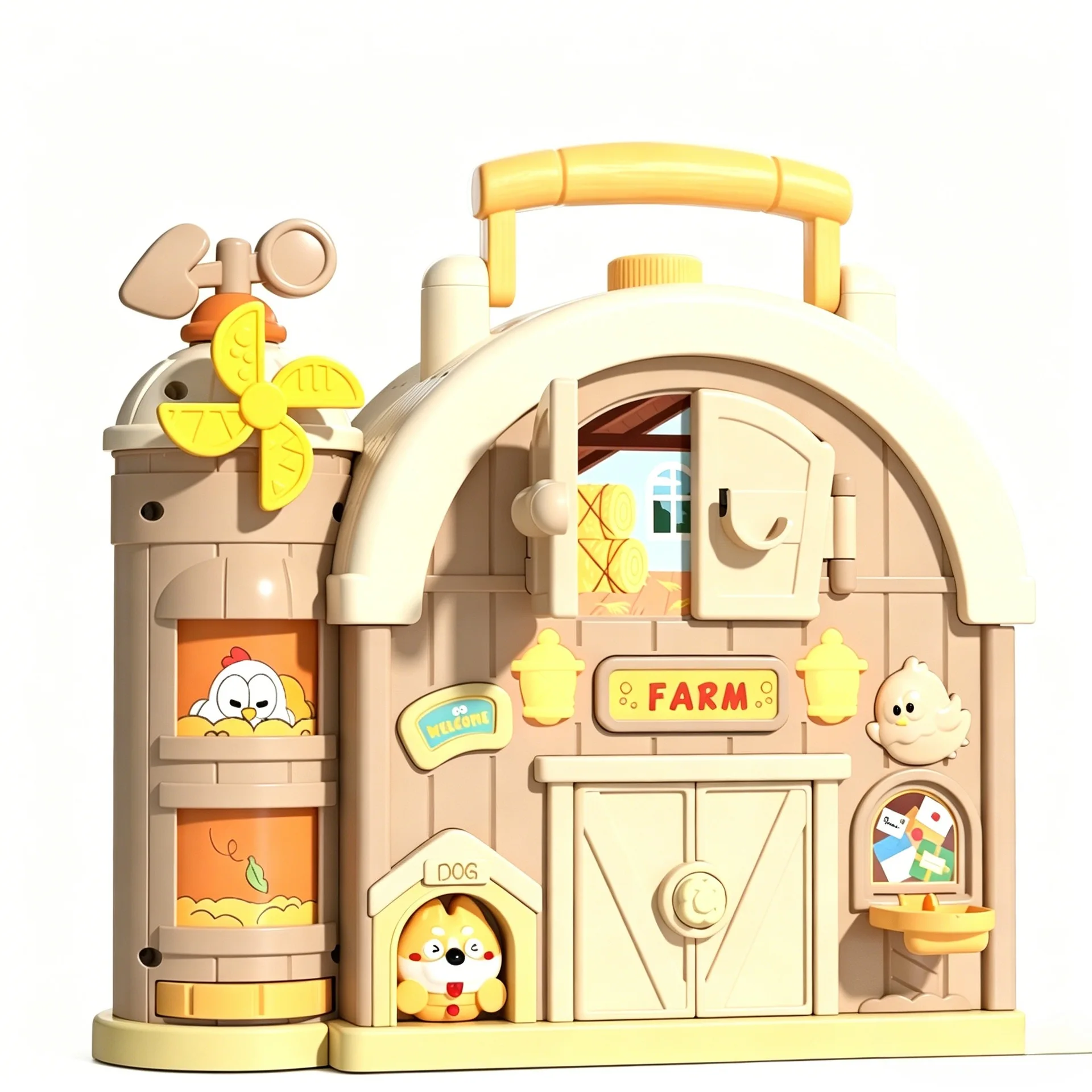 Kids Education Center - Farm Themed Montessori Busy House Toy,