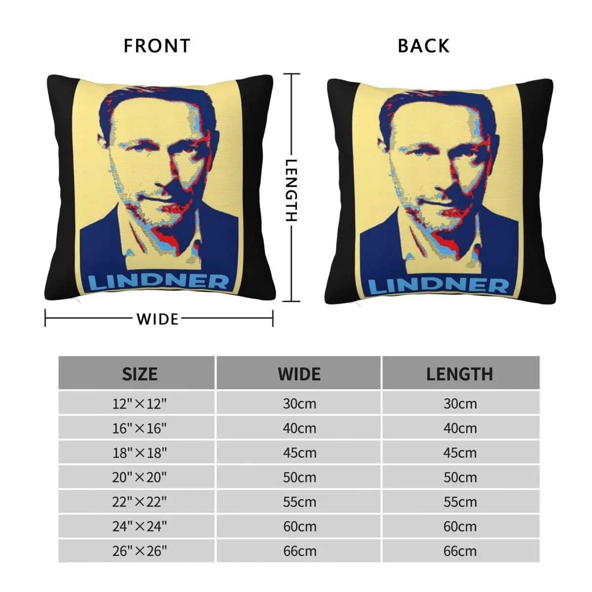 Christian Lindner Minister Finance Square Pillowcase Polyester Linen Velvet Creative Zip Decorative Bed Cushion Cover