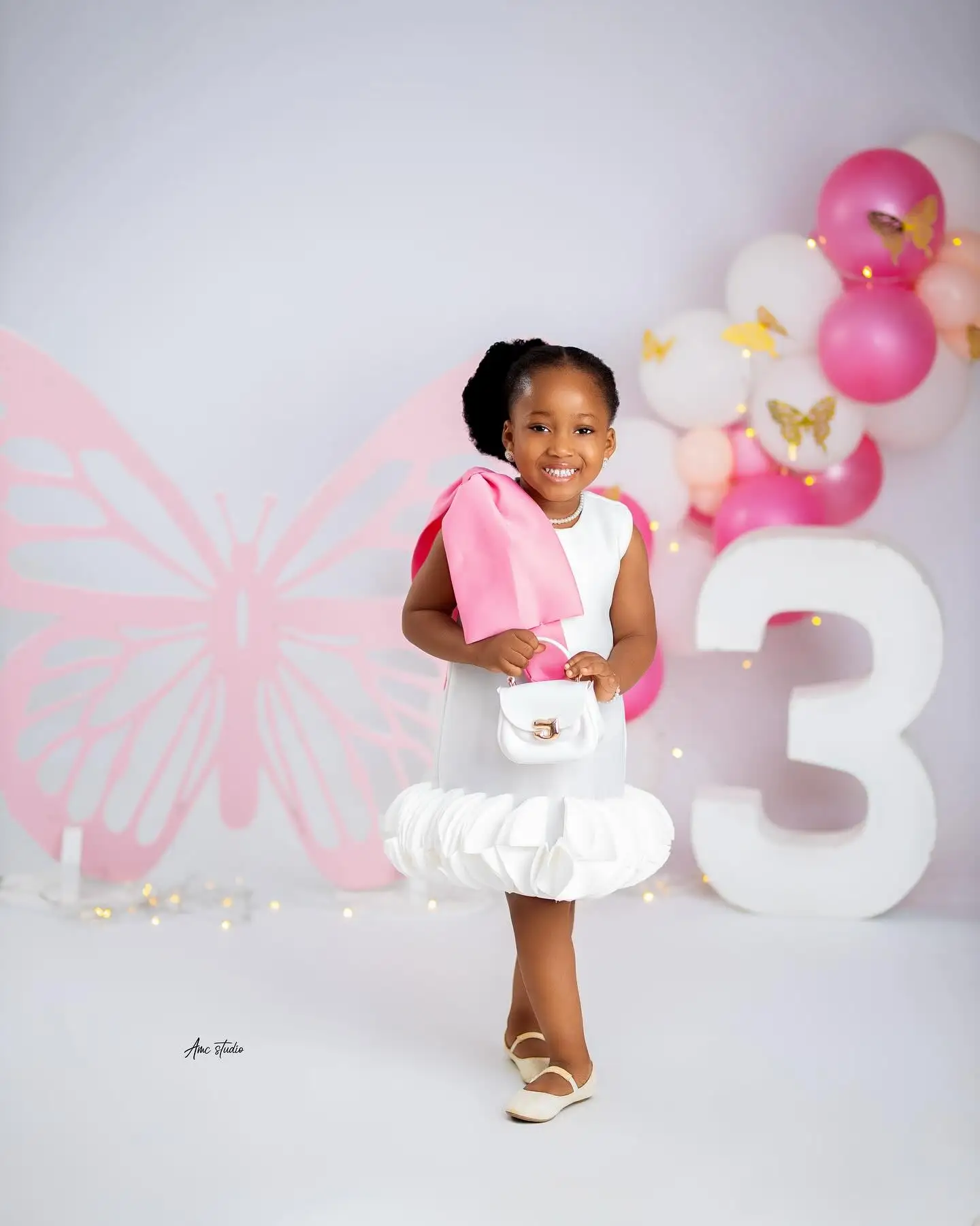 White Flower Girl Dresses for Wedding Birthday Party Gowns Big Bow Customized Kids Pageant Dress Princess Gown