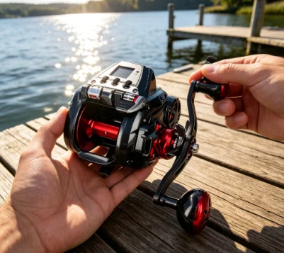Heavy Duty Corrosion Resistant 800J Electric Fishing Reel High Drag Power Saltwater Deep Sea Trolling Reel