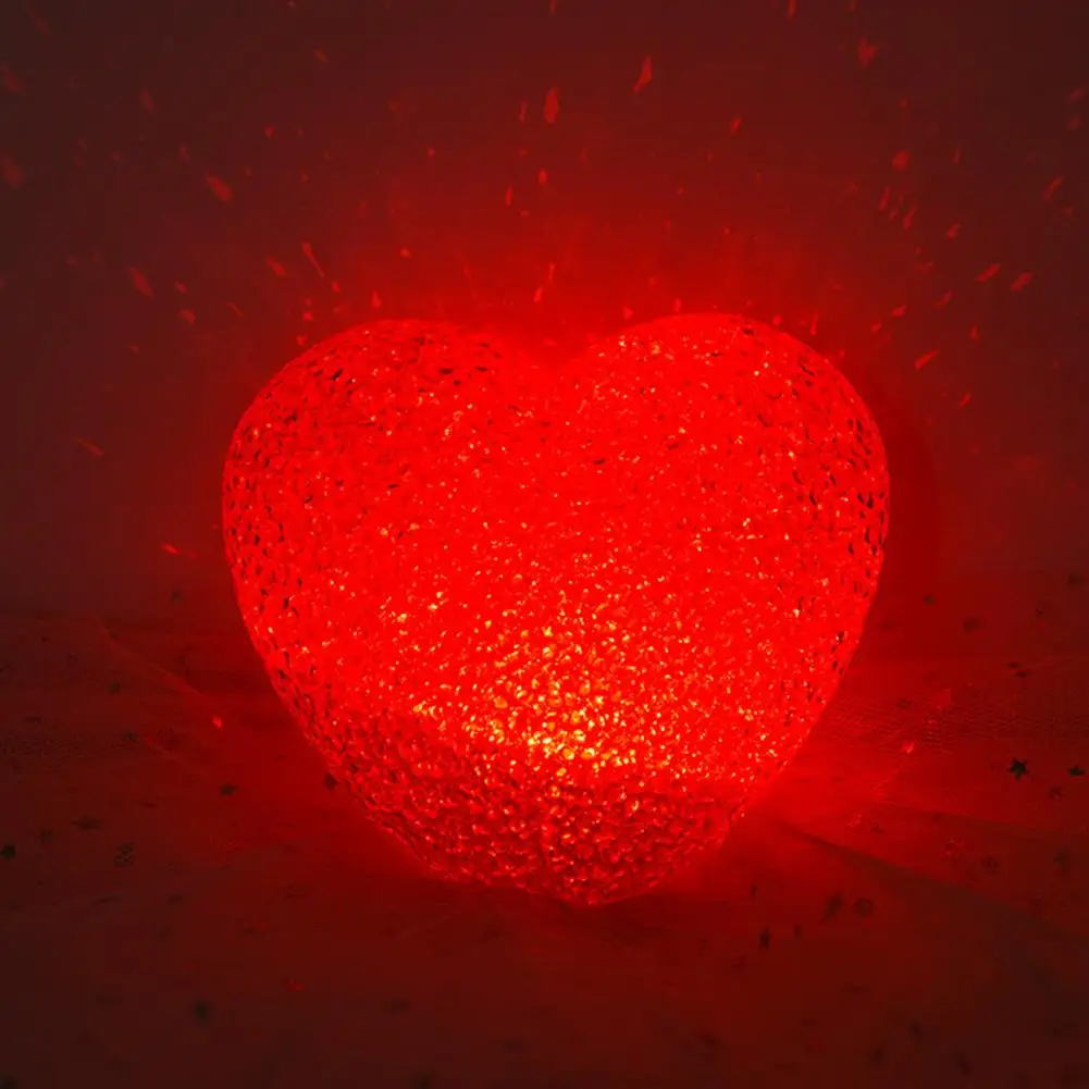 Love Heart Lamp Soft Lighting Indoor LED Lamp Creative Shape Valentine\'s Day Love Heart LED Bedside Lamp Decor Decorative