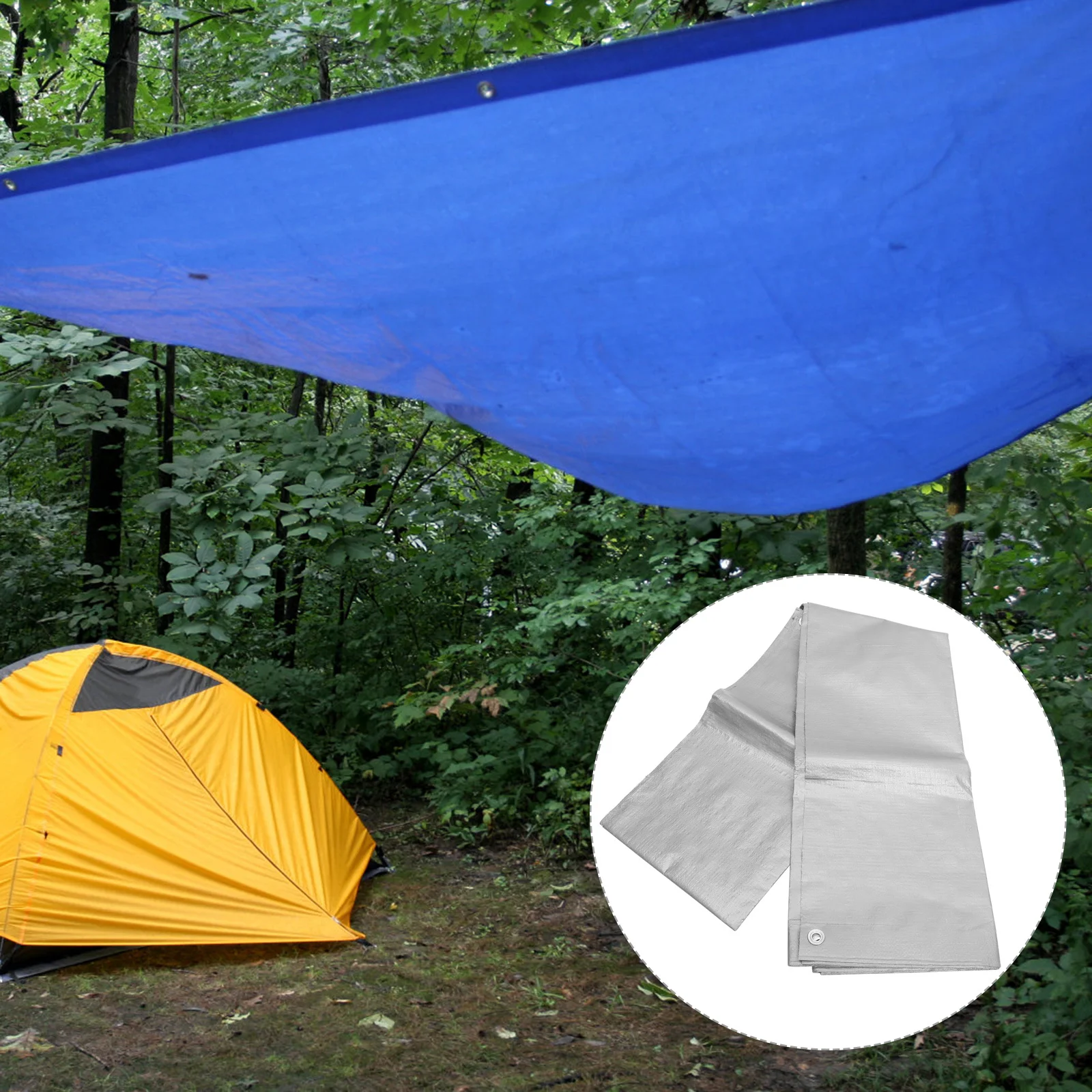 

Heavy Duty Waterproof Tarp Cover Uv Resistant Shade Cloth for Equipment Protection Outdoor Use Strong Metal Ring Reinforced