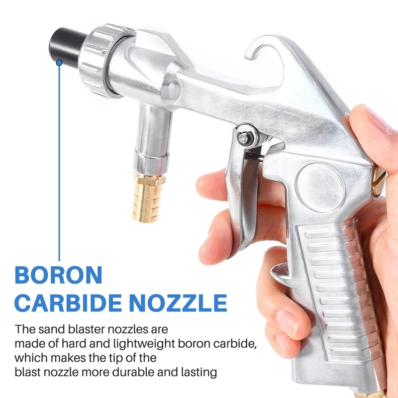 Herramienta de chorro de arena de aire con boquilla de carburo de boro (8Mm)