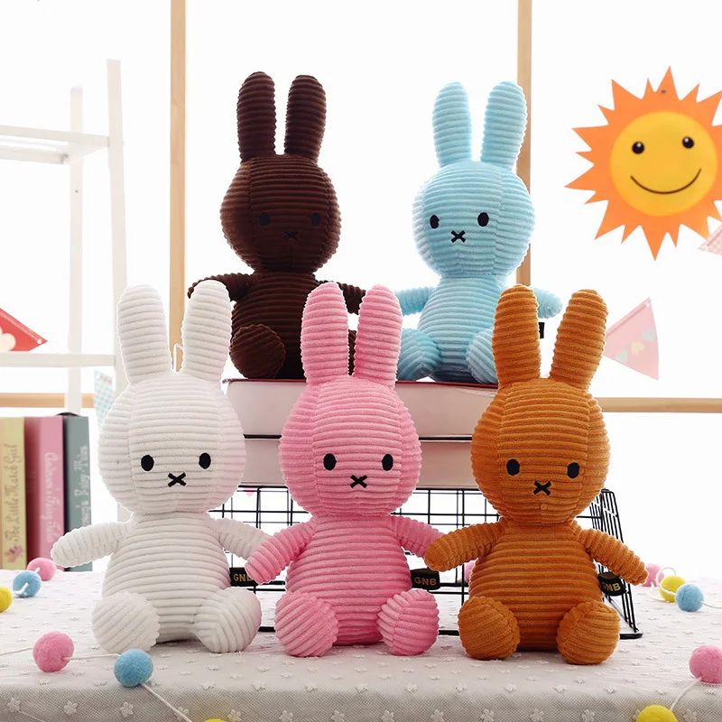 

Miffy вельветовая удобная мягкая успокаивающая кукла-кролик милый плюшевый декоративный кулон подарок на день рождения и Рождество игрушки для девочек и мальчиков