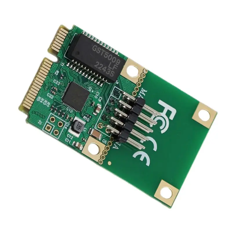 N34R-MINI PCI-E Network Adapter 1000Mbps Gigabit Ethernet Server RJ45 LAN For Computer Network Card Curved PIN