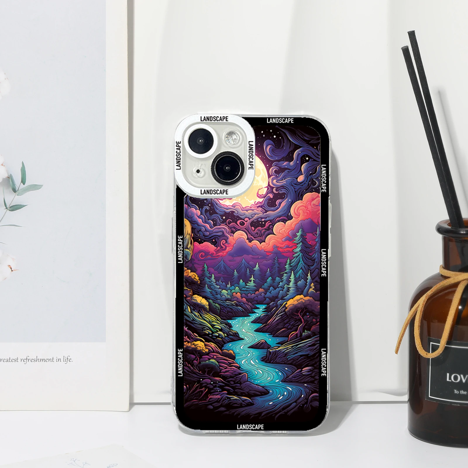 Creative Mountains Landscape Scenery Phone Case For Xiaomi Poco X6 F5 X5 X3 M6 Pro Mi 13T 14 13 12 11 Lite 12T Pro Clear Cover