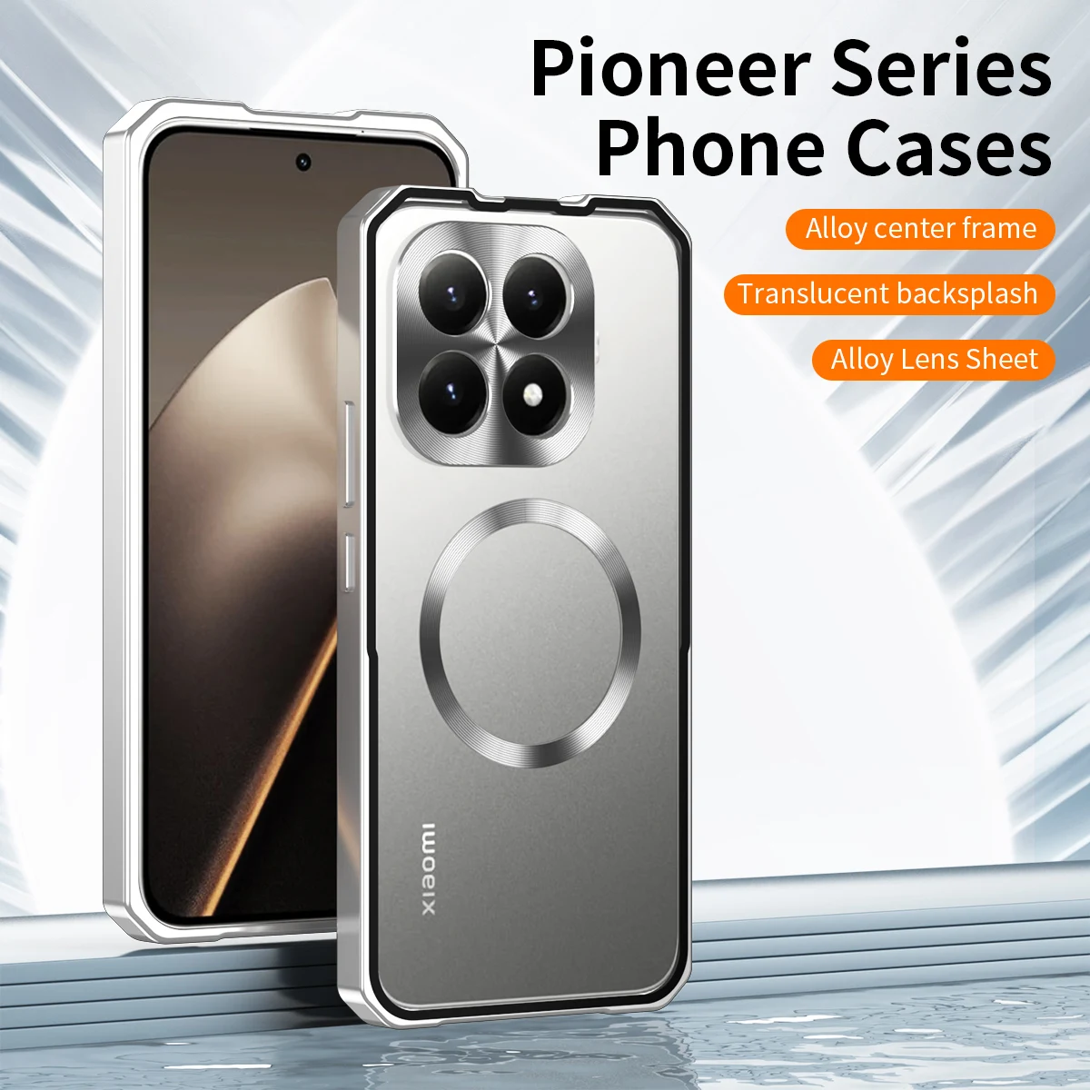 

Push Pull Metal Aluminum Alloy Bumper Case for Xiaomi POCO F8 Pro F8Ultra 15T Pro 15 17 Ultra Magntic Charger Anti Drop Cover