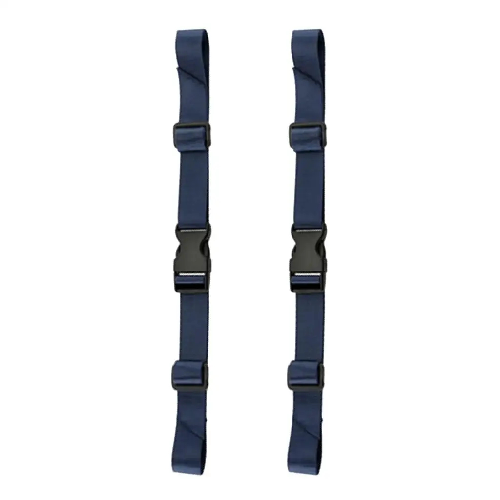 2-4pack Adjustable Backpack Chest Belt Nylon Waist Strap Waist Strap Navy Blue